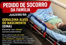 Família pede vaga na oncologia para paciente com câncer que está em corredor do Hospital Regional de Juazeiro