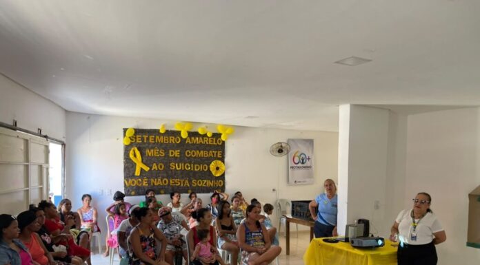 CRAS Quidé promove palestra sobre valorização da vida durante Setembro Amarelo