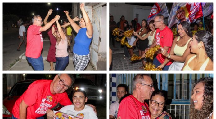 Novo Encontro recebe Zó em caminhada marcada por manifestações de apoio em Juazeiro