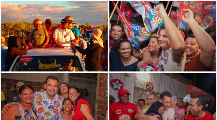 Andrei intensifica Agenda do 13 e percorre bairros e interior de Juazeiro ao lado do time de Lula e Jerônimo