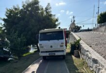 “As pessoas sabem das regras e, mesmo assim, não respeitam”: Leitor flagra caminhão circulando no Parque Fluvial de Juazeiro